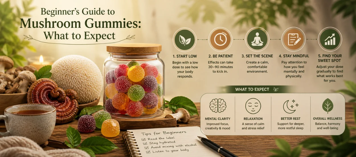 Beginner’s Guide to Mushroom Gummies: What to Expect